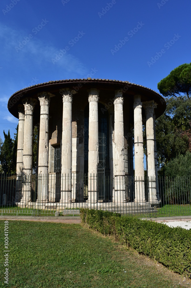 Temple of Hercules Victor (Tempio di Ercole Vincitore). Rome, Italy.