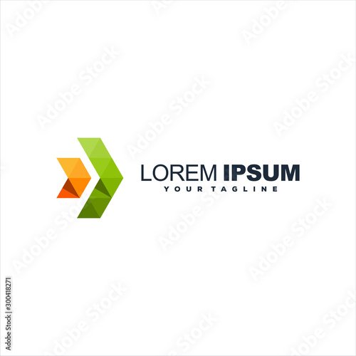 awesome arrow gradient logo design Free Download awesome arrow gradient logo design - GFXLoad