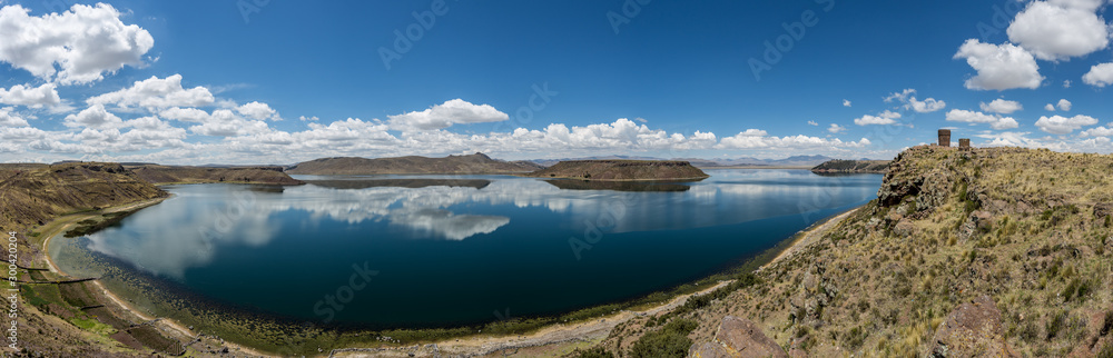 Umayo lake in Sullastani, Puno, Peru