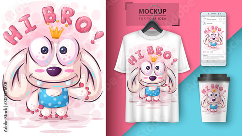 Cute monster poster and merchandising