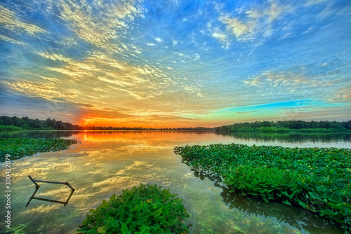Glorious sunset over Quiet Lake © David Arment