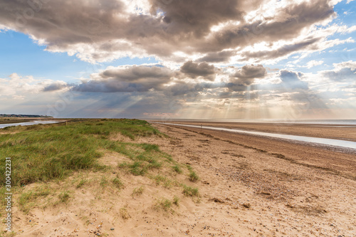 Beach and dunes at the Norfolk Coast in Holme Next The Sea  Norfolk  England  UK