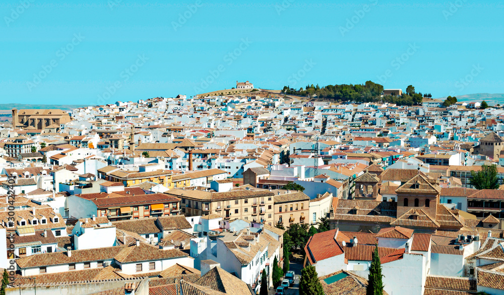 Antequera village in the south of Spain in a sunny day