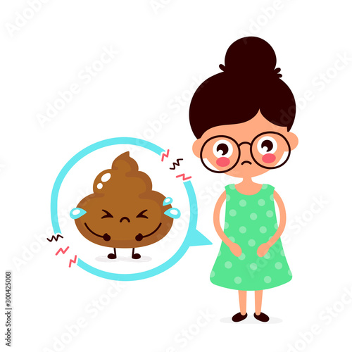 Sad young man with poop problem 