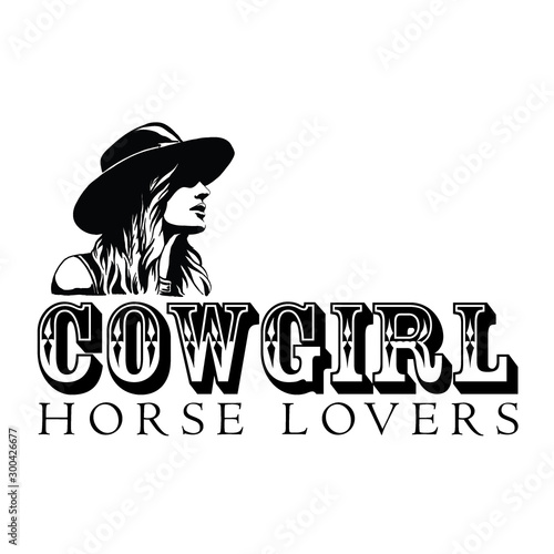 cowgirl a cowboy hat