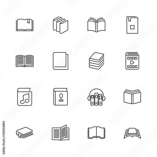 Books - Flat Vector Icons