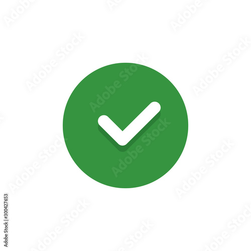 Ok Check Done Succesfull Vector Icon Flat