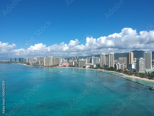 Aerial view of Waikiki 