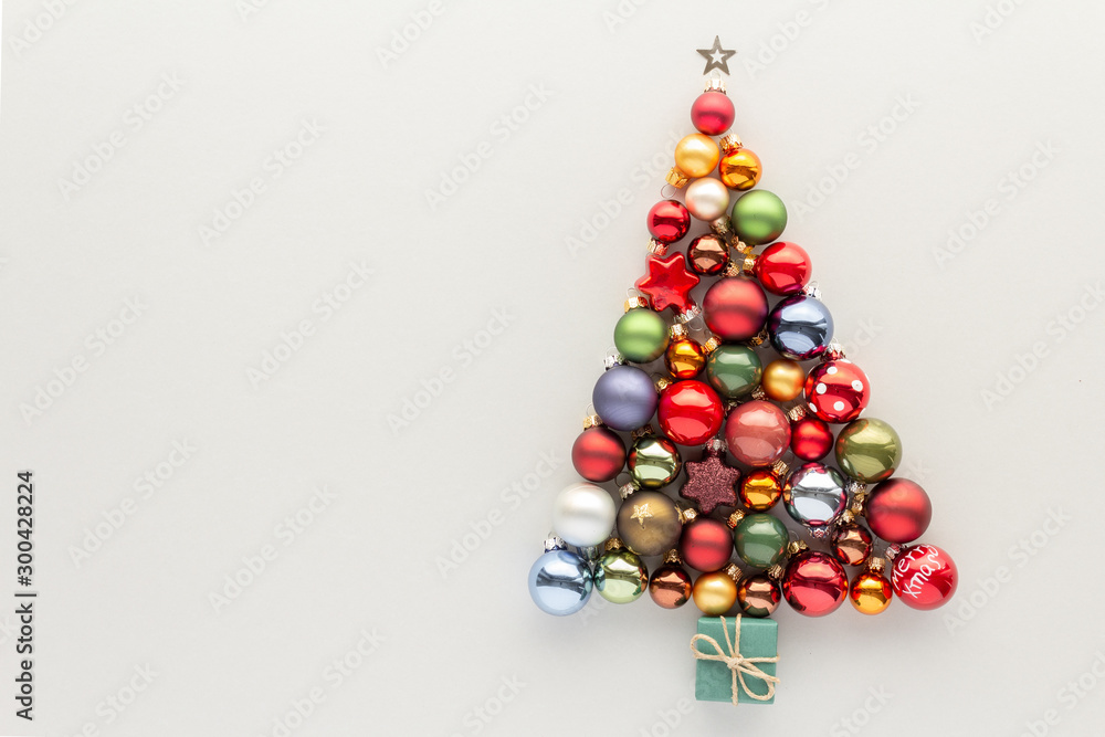 Christmas composition. Bauble set gift top view background with copy space for your text. Flat lay. Christmas composition. Bauble set gift top view background with copy space for your text. Flat lay.