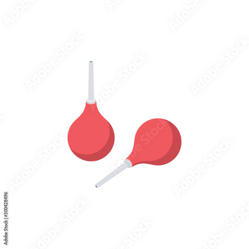 Medical Enema. Vector 3d isometric, color web icon, new flat style. Creative illustration design, idea for infographics.