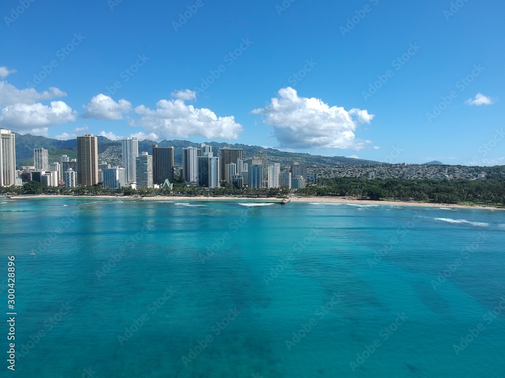 Fototapeta premium View of Waikiki 