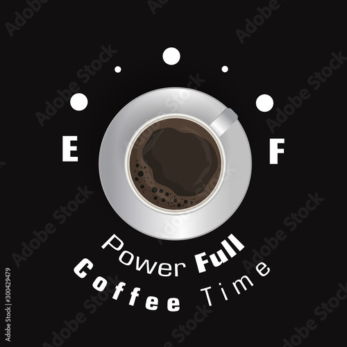 Coffee excellent drink always. Cool design. Colorful illustration