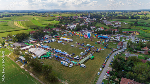 Village Nova Rača from above (Municipality of Nova Rača, Bjelovar Bilogora County, Croatia) photo