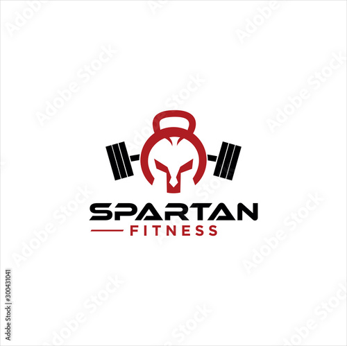 Spartan Fitness And Gym Logo Vector  . Fitness Logo . Bodybuilding Logo design inspiration