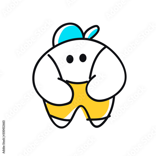 Logo mascotte personnage inventé ouvrier artisan 