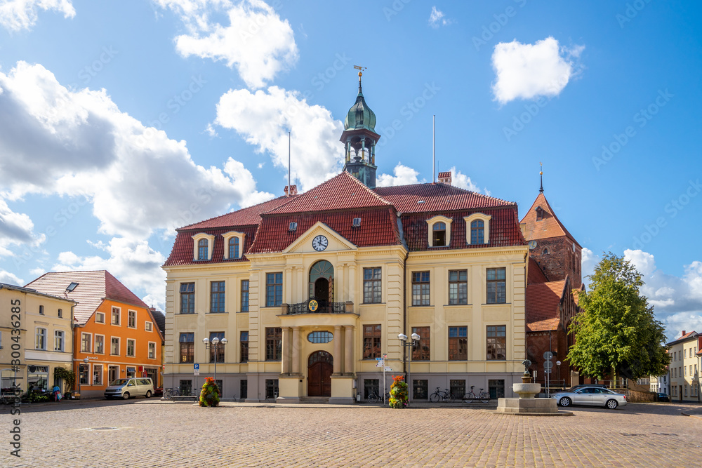 Rathaus, Teterow, Mecklenburg Vorpommern, Deutschland 