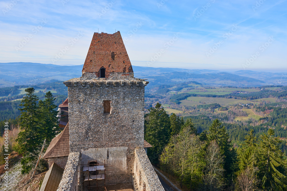 Kasperk castle, Sumava National Park (Bohemian forest), Czech Republic Kasperk castle, Sumava National Park (Bohemian forest), Czech Republic