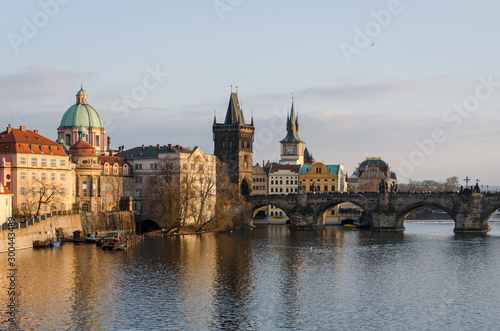 The Charles bridge and the Old Town Bridge Tower at sunset, Prague, Czech Republic © JMDuran Photography