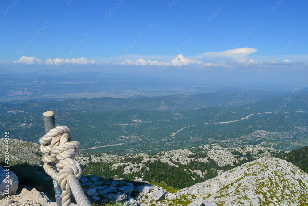 Croatia, Biokovo national park, the peak Sv. Jure landscape panorama view