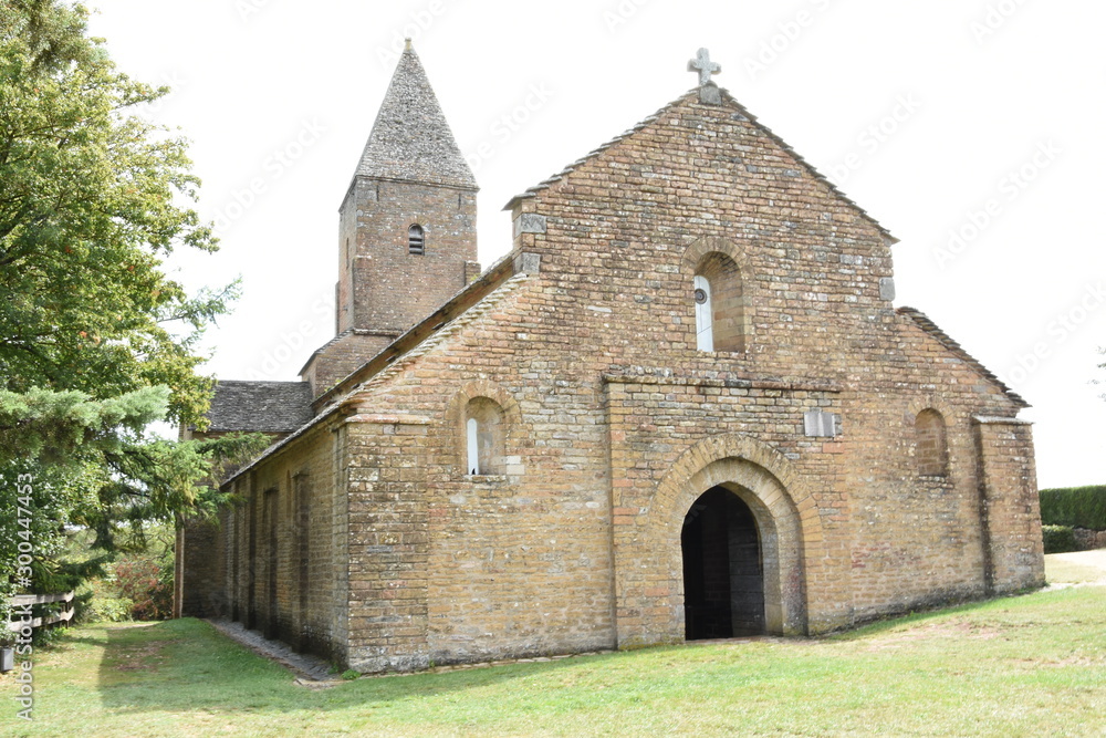 old roman church in Burgundy