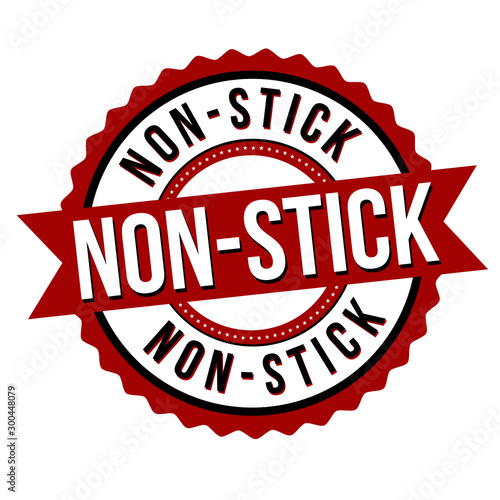 Non-stick label or sticker photo