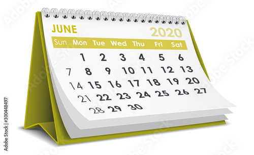 June 2020 Calendar