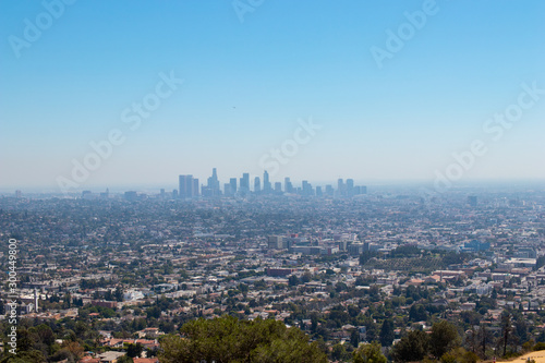 Los Angeles Downtown view from Griffith Observatory 