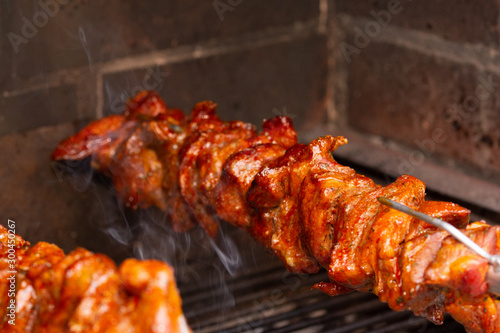 Wallpaper Mural meat prepared for a barbecue, at the Oktoberfest Torontodigital.ca