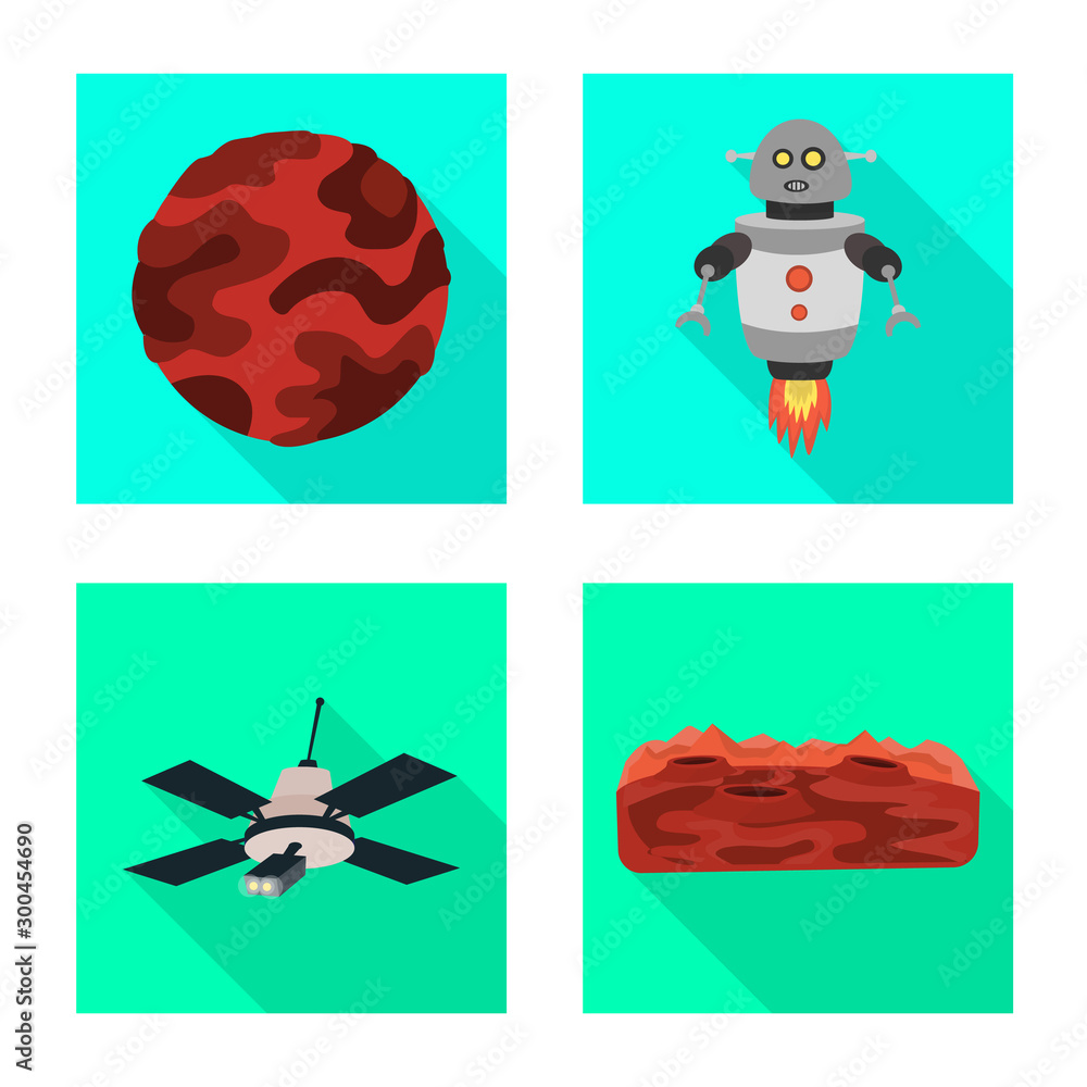 Isolated object of science and cosmic logo. Collection of science and technology vector icon for stock. Isolated object of science and cosmic logo. Collection of science and technology vector icon for stock.