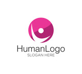 people human logo design concept