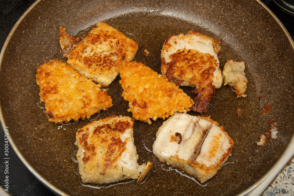 fish with egg and potatoes in the tray fish with egg and potatoes in the tray