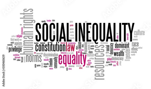 Принти на полотні Inequality concept