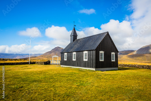 The Black Church of Budir in Iceland