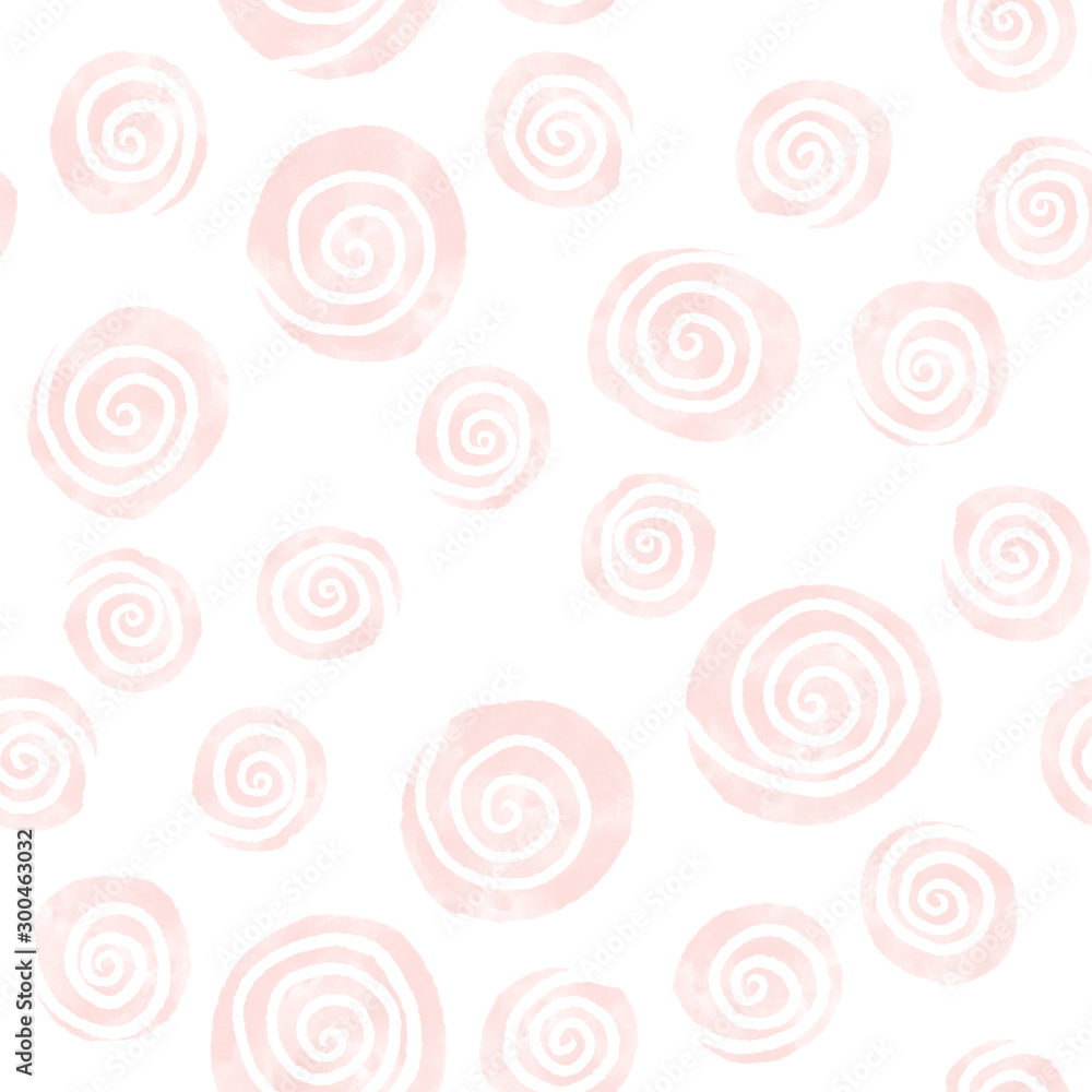Pink swirl seamless pattern abstract. Surface desing for textile and wallpaper.