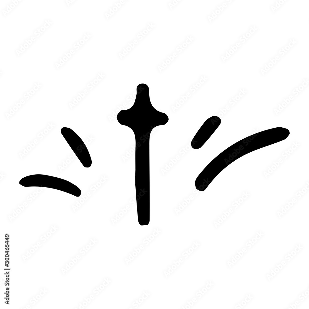 Christian cross doodle with splashes black-and-white Christian cross doodle with splashes black-and-white