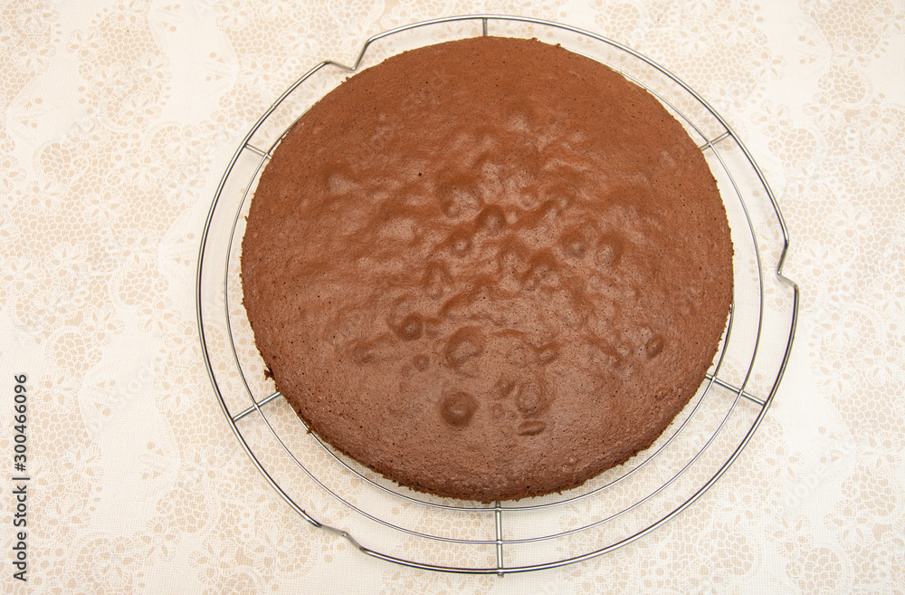 homemade cake top with cocoa homemade cake top with cocoa