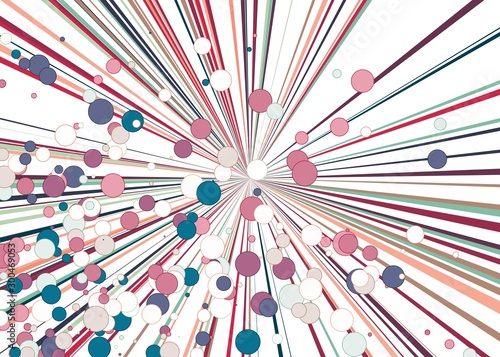 Colorful Lines Random Distribution Computational Generative Art background illustration