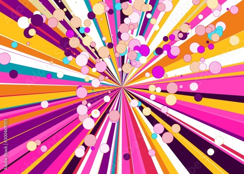 Colorful Lines Random Distribution Computational Generative Art background illustration