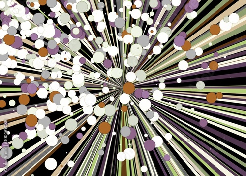 Colorful Lines Random Distribution Computational Generative Art background illustration