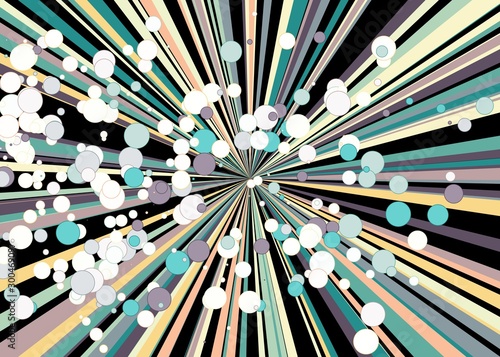 Colorful Lines Random Distribution Computational Generative Art background illustration