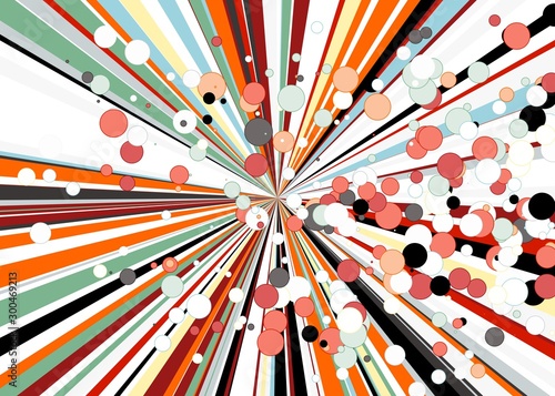 Colorful Lines Random Distribution Computational Generative Art background illustration