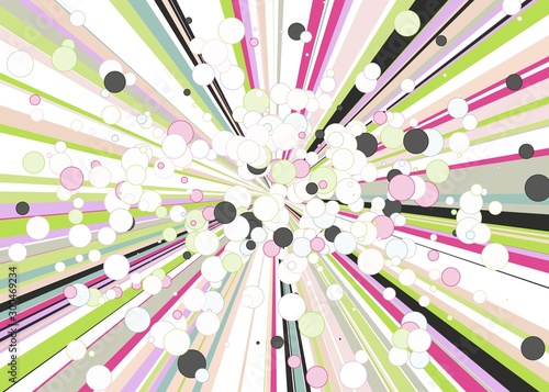 Colorful Lines Random Distribution Computational Generative Art background illustration