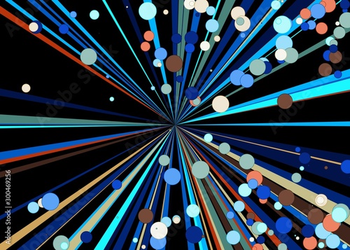 Colorful Lines Random Distribution Computational Generative Art background illustration