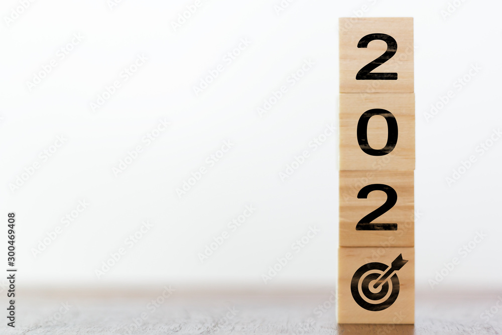 New year 2020 with target symbol. Successful year concept New year 2020 with target symbol. Successful year concept
