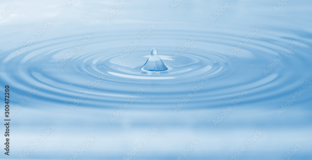 Splash of water with drops as background, closeup