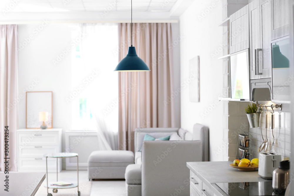 Fototapeta premium Stylish apartment with modern furniture. Idea for interior design