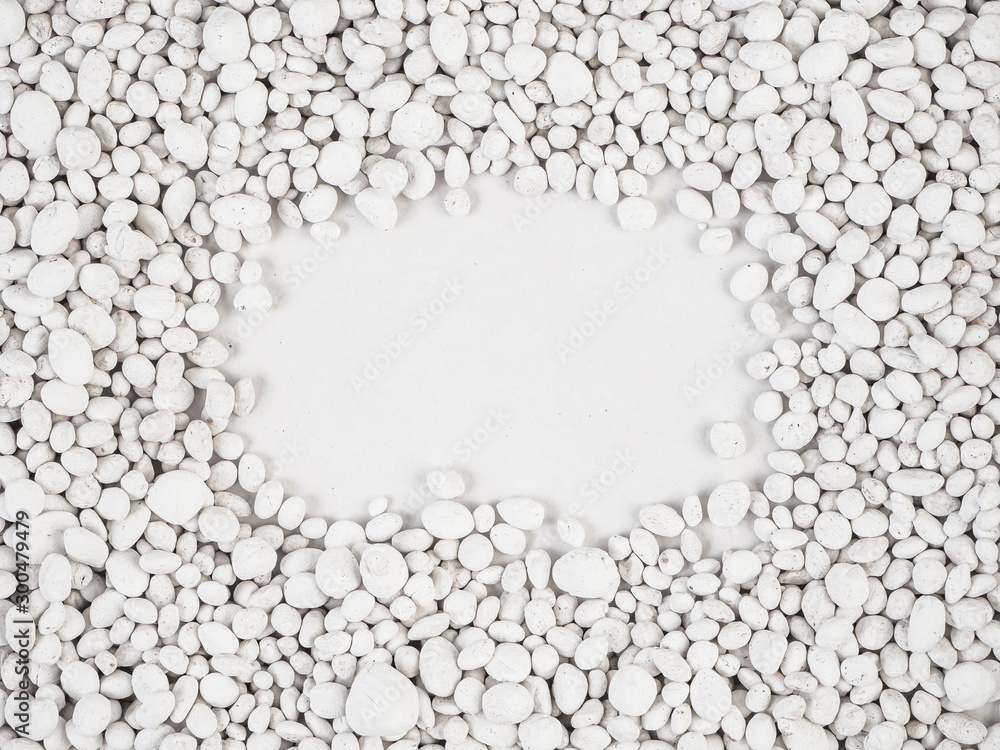 Obraz premium white stone on white background