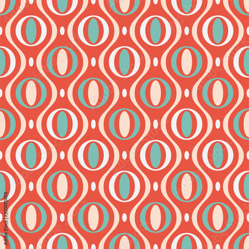 Vector seamless colorful pattern - childish stylish design. Christmas decorative bright background - retro style. Endless creative cute texture for wrapping papers, covers, wallpapers and ect