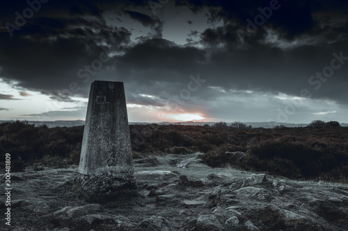 trig point in winter