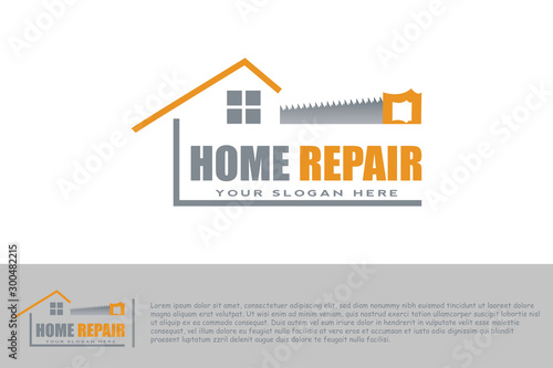 home repair logo. housing improvement signs or symbols. vector illustration elements